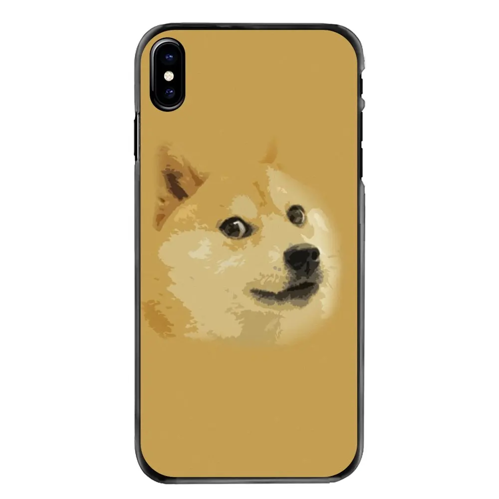 For iPhone 4 4S 5 5S 5C SE 6 6S 7 8 Plus X XR XS Max iPod Touch Happy Doge With It Kawaii Pattern Collage Hard Phone Cover |