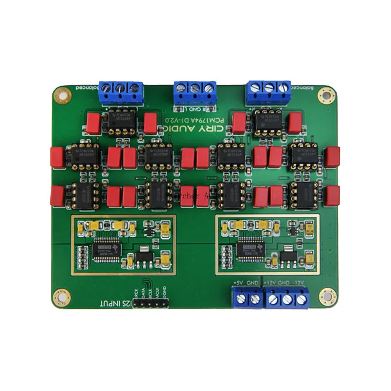 Nvarcher HiFi параллельный ЦАП PCM1794A аудио декодер NE5532 Op AMP сборная плата 24 бит 192