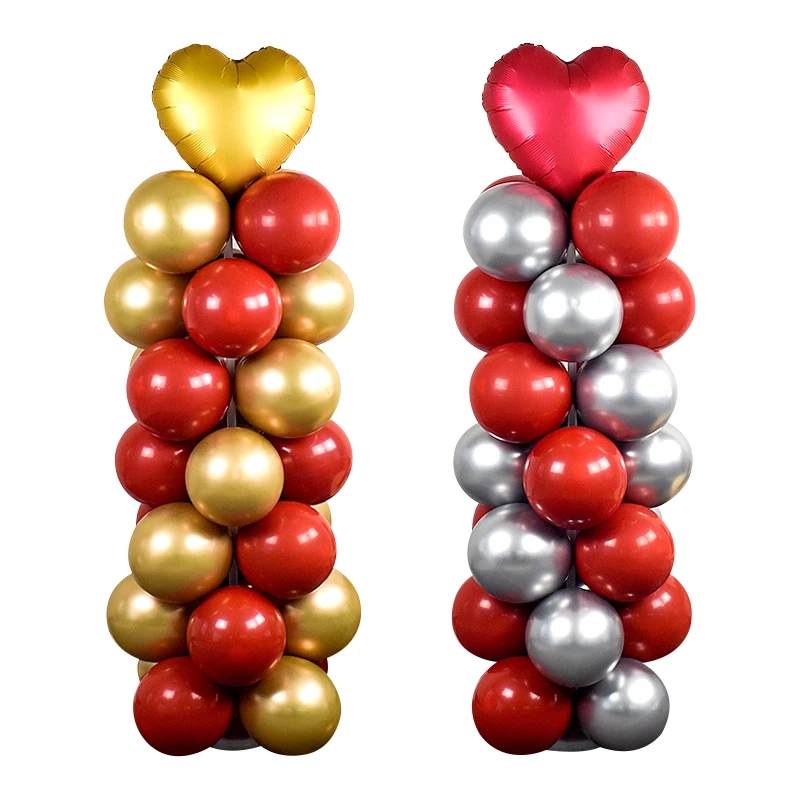 Набор для воздушных шаров 2 комплекта база с ПВХ трубкой 30 палочек кольца на день