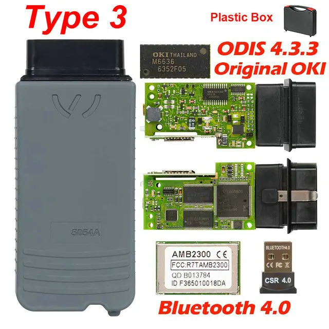 SP33-S 5054a ODIS v4.3.3 keygen 5054a OKI полный чип OBD2 сканер автоматический считыватель кодов 5054 Bluetooth obd ii диагностический инструмент - Цвет: SP33-S