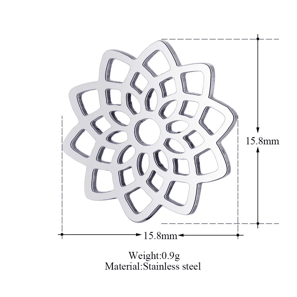 10 шт. подвеска в виде лотоса из нержавеющей стали|Подвески| |