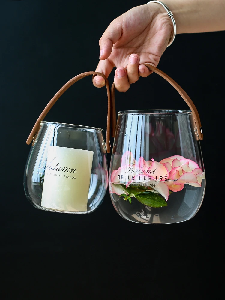 Рождественская ваза 2020 год нордическое стекло домашний декор украшение для