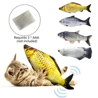 30cm electronic pet cat toy electric simulation wagging fish toys catnip toys for pet dog cat chewing playing biting supplies