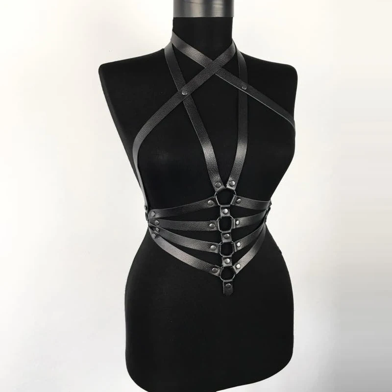GAMPORL Подвязки Пояс Кожаный ремень женское БДСМ белье Воротник Женский Jartiyer