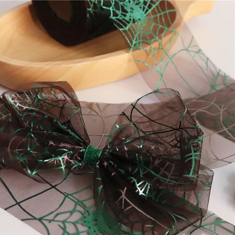 7 см * 10 ярдов Хэллоуин деко рулон ленты с Тыквой и пауком принты для Хэллоуина