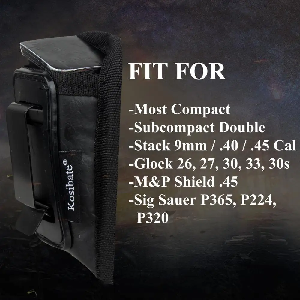 VAPANDA журнал Pounch из искусственной кожи подсумок под магазин для Glock 26 27 30 Beretta PX4 aurus PT111 Ruger SR9 Sig Sauer P365
