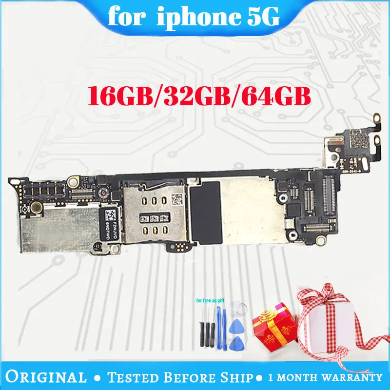 Разблокированная материнская плата исправная Рабочая для iphone 5 16 32 64 Гб ПЗУ
