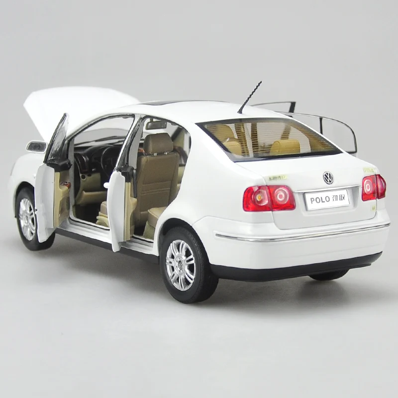 Оригинальная фабрика 1:18 VW Jinqu белый седан классические игрушечные модели на день
