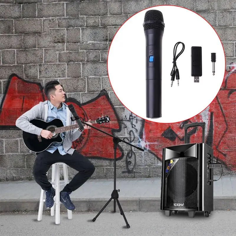

Wireless Microphone Megaphone Handheld Mic with USB Receiver for Karaoke Speech