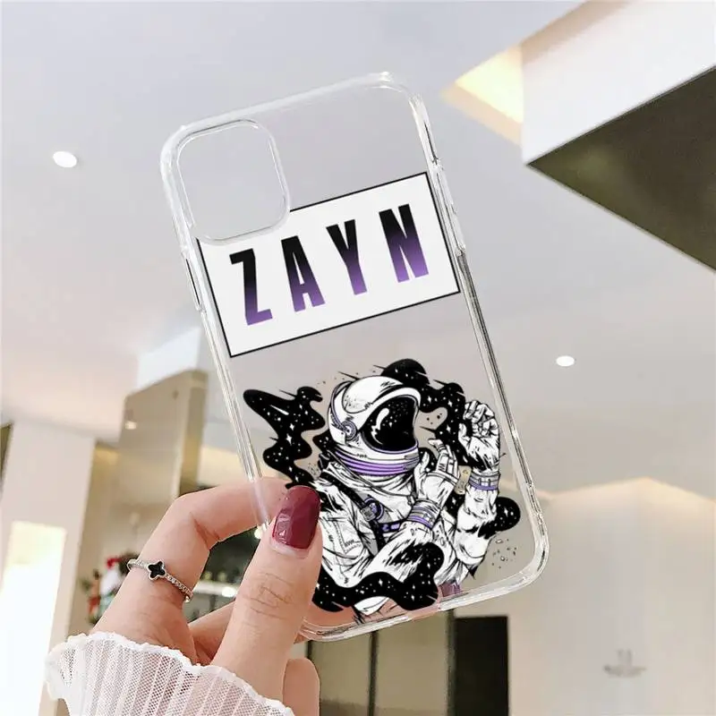 

Zayn malik Aesthetic Amazing landscape Phone Case Transparent for iPhone 6 7 8 11 12 s mini pro X XS XR MAX Plus SE cover funda