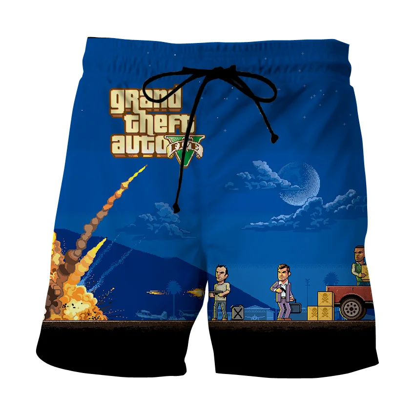 

Fashion Grand Theft Auto Game GTA 5 Boys Summer shorts Cool GTA5 Kids SPORT PANTS Colorful 3D Print shorts Funny Short Pants