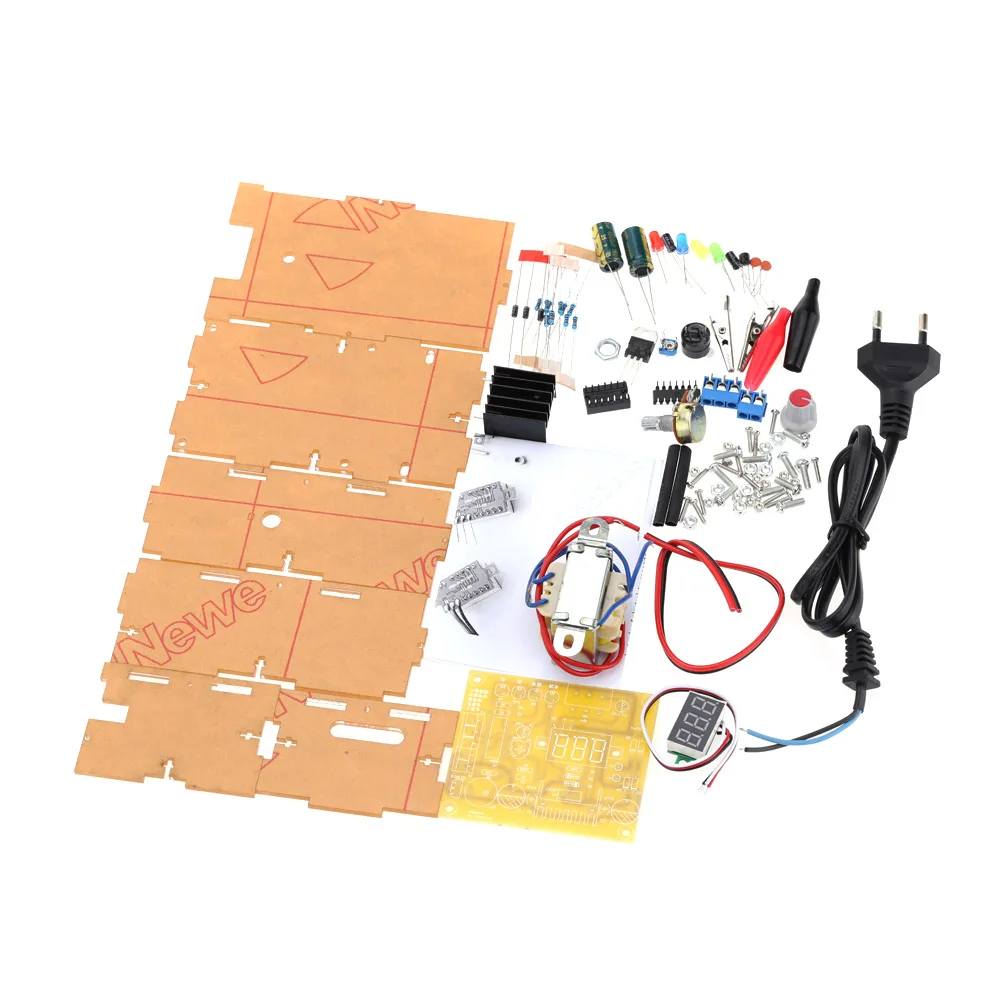 New LM317 1.25V-12V Continuously Adjustable Regulated Voltage Power Supply DIY Kit EU | Инструменты