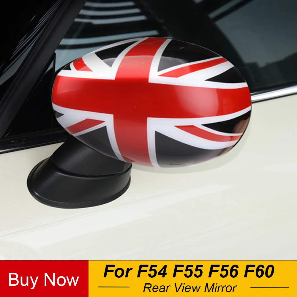 

Door Rear View Mirror Cover Union Jack Case Housing Car-styling For Mini Cooper S JCW Countryman F54 F55 F56 F60 2019 Jul-2020