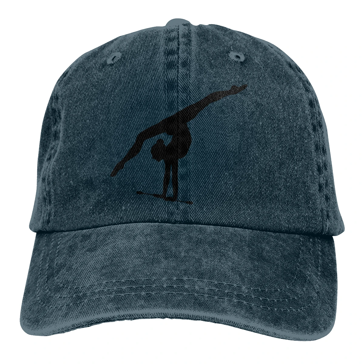 

Vintage Unisex Adjustable Trucker Cap for Adult Gymnastics Silhouette