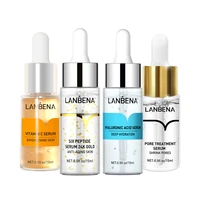 lanbena pore shrink face serum hyaluronic acid vitamin c moisturizing dryness repair acne treatment lift essence skin care 15ml