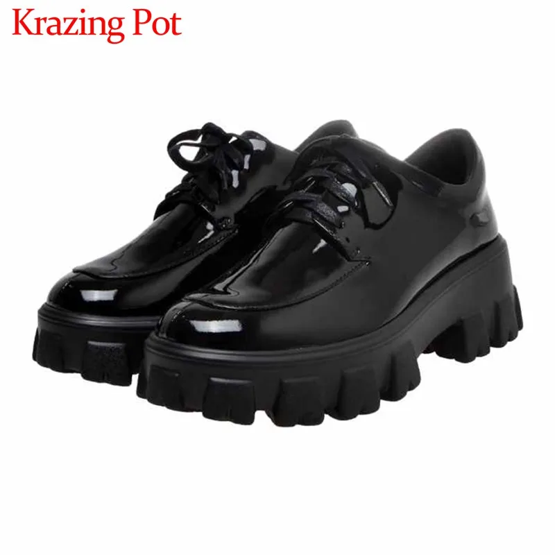 Krazing pot/Модная брендовая повседневная обувь из натуральной кожи на шнуровке для