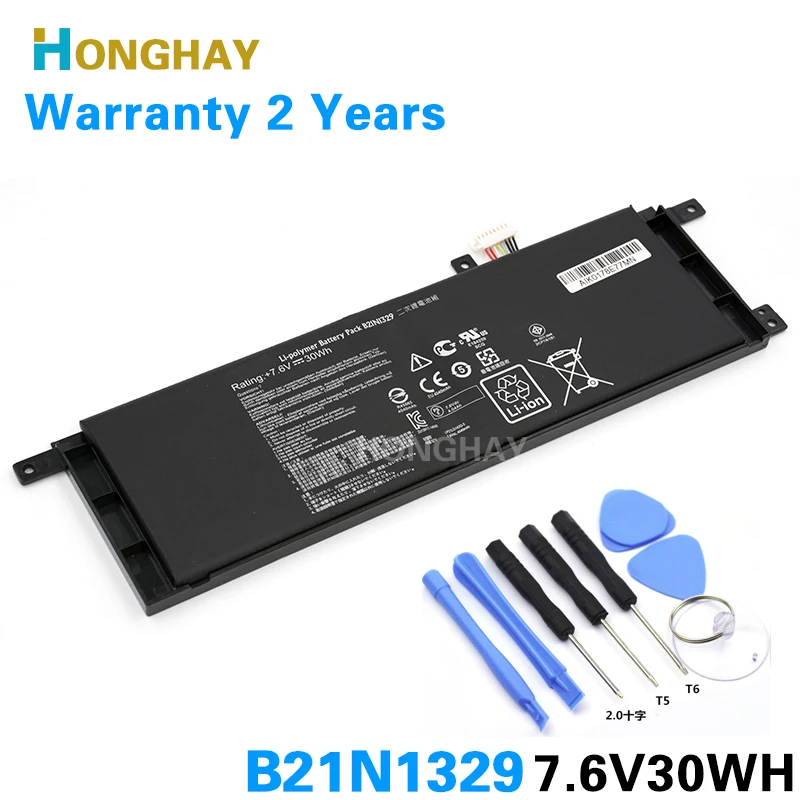 HONGHAY B21N1329 Original Laptop Battery for ASUS X453 X453MA 0122CN3530 0132DN3530 X553 X553M X553MA DB01|original laptop battery|laptop