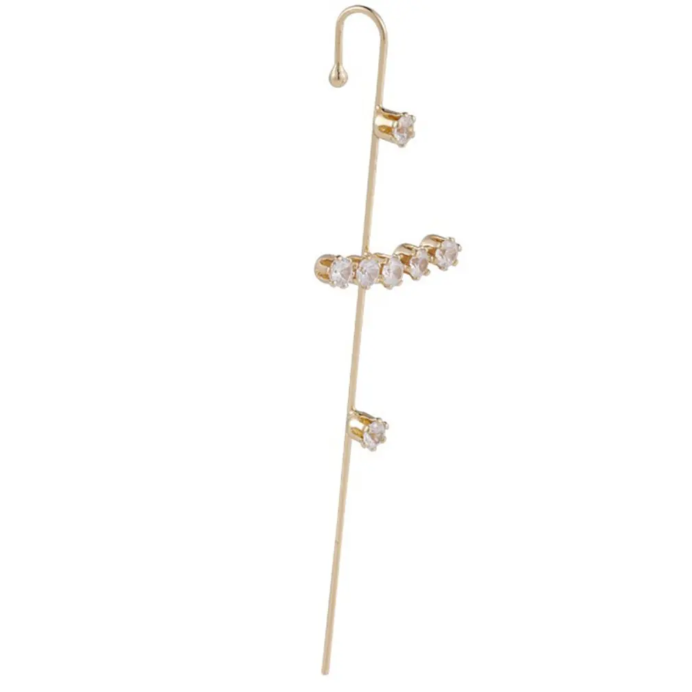 

3 Style Bohemian Wedding Ear Wrap Hook Earring Crystal Earrings For Women Lightning Cubic Zirconia Climber Earrings Jewelry Gift