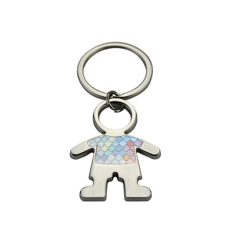 Free shipping metal key ring for sublimation blank keychain for heat transfer blank consumable materials DIY Couples style12/lot