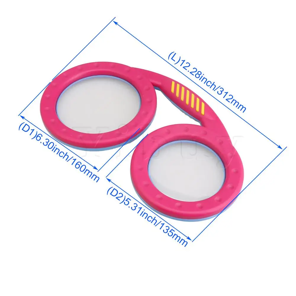 

Yibuy 14cm/16cm Plastic Bongo Drum Dual Drum Musical Percussion Toys for Children