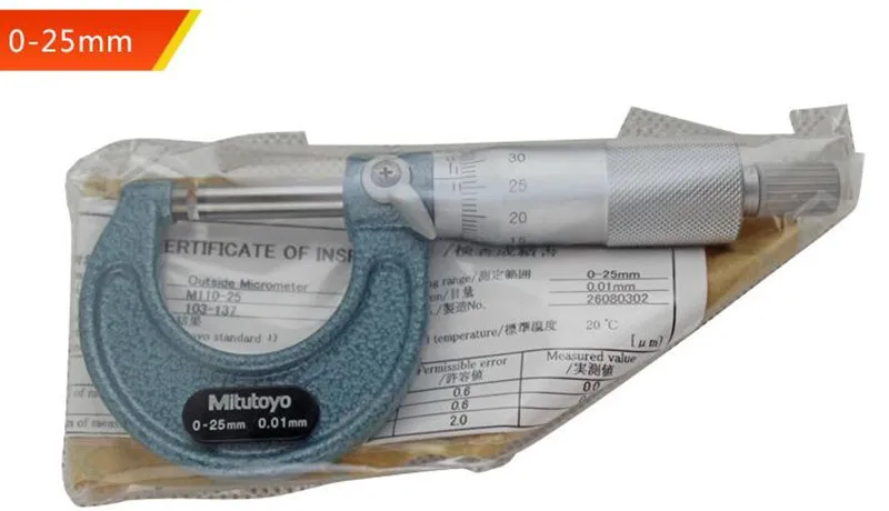 1 шт. Mitutoyo наружные Микрометры 0-25 25-50 50-75 мм точность измерения металлообработки 0,01 мм измерительные приборы измерения