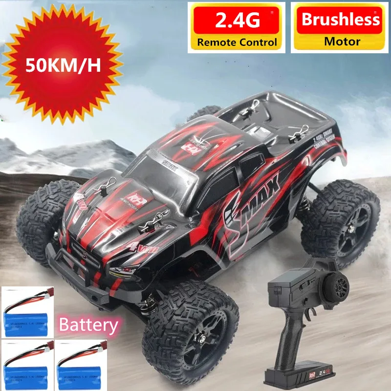 

1/16 2,4G полноприводный бесщеточный внедорожник Радиоуправляемый автомобиль 50 км/ч высокоскоростной устойчивый водонепроницаемый противоуд...
