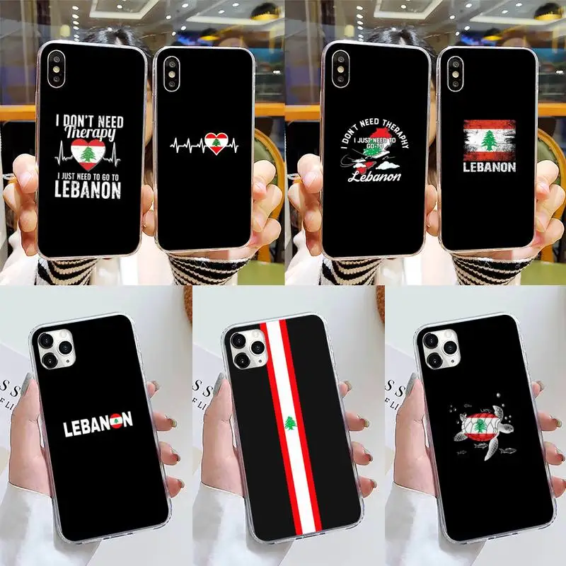 

Lebanon Flag Phone Case for iPhone 11 12 13 mini pro XS MAX 8 7 6 6S Plus X 5S SE 2020 XR cover