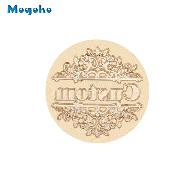 Mogoko персонализированный заказной логотип сургучная печать головка штемпеля