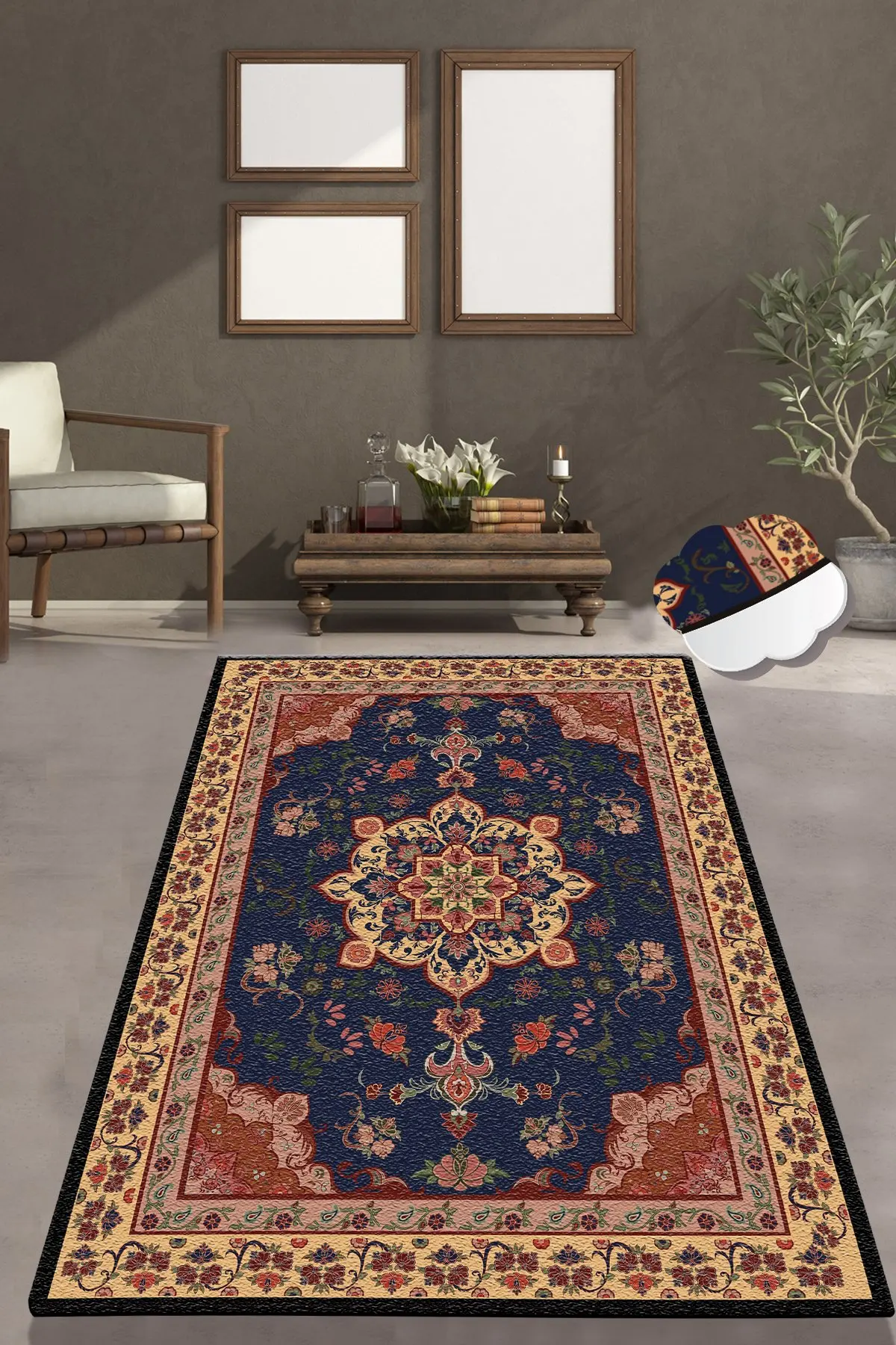 

Декоративный нескользящий коврик Etgdecor, модель плетения 150x240 см, 59x94 дюйма