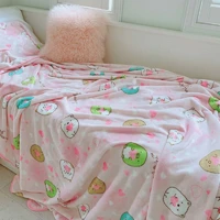 plush toy cartoon pattern sweet heart sumikko gurashi corner biological warm blanket pillowcase birthday christmas gift 1pc