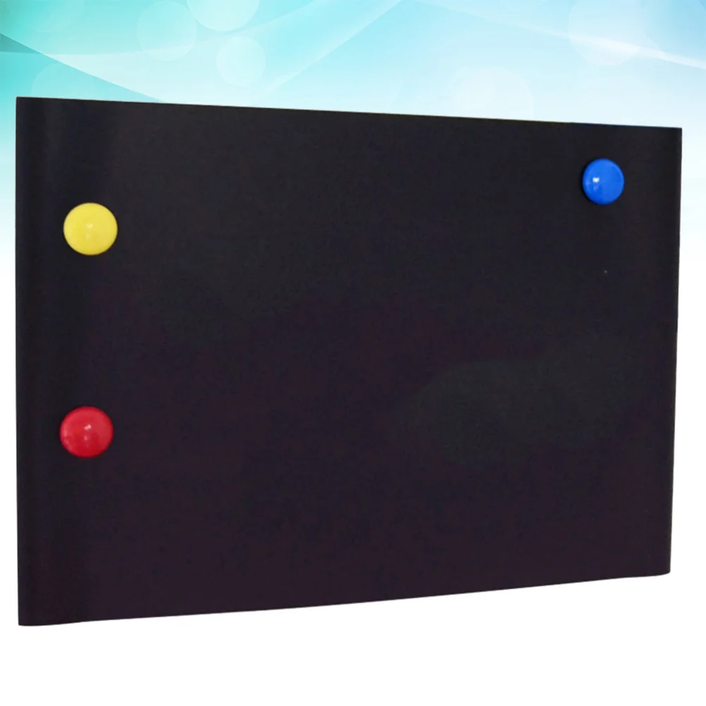 

Magnetic Blackboard Erasable Flexible Wall Blackboard Refrigerator Message Board (A3, Black)