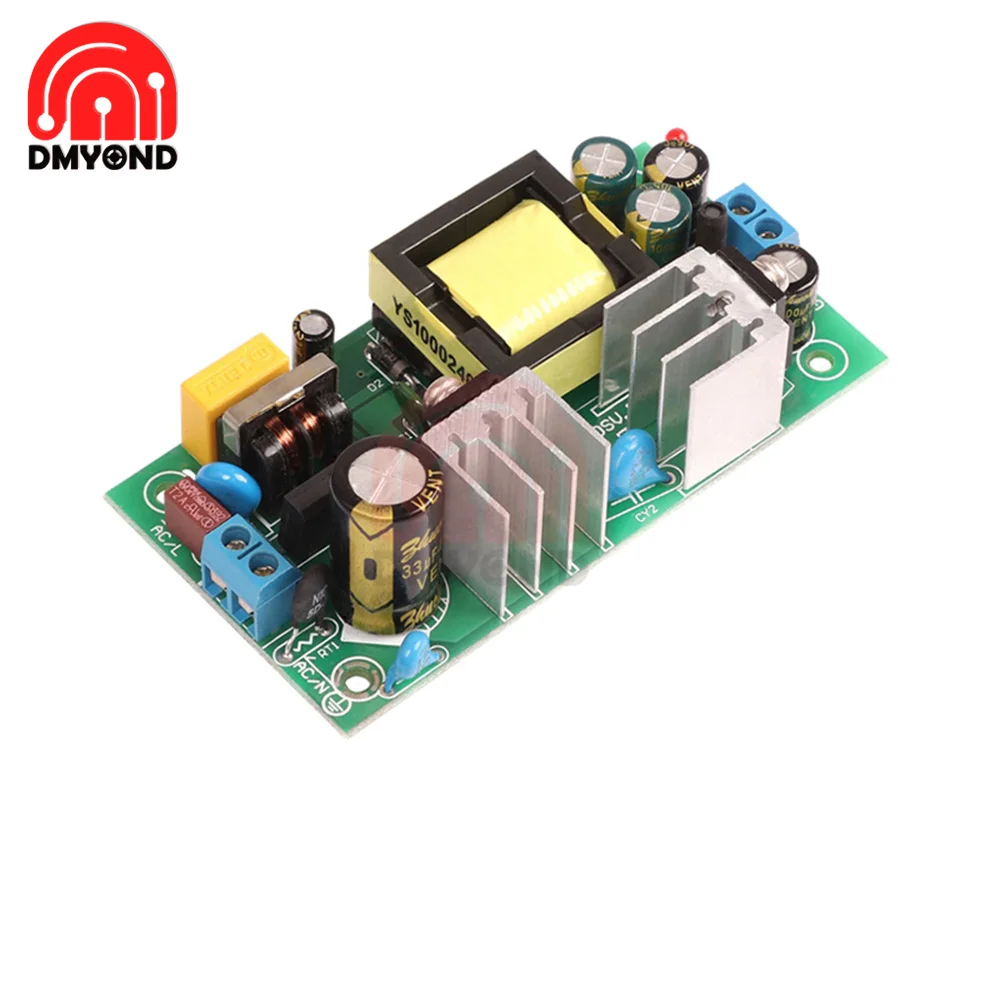 24V1A модуль источника питания с переключателем AC-DC Встроенный изолированный регулятор постоянного напряжения плата питания неизолированная плата от 220 В до 5 В 9 в 12 В 24 В