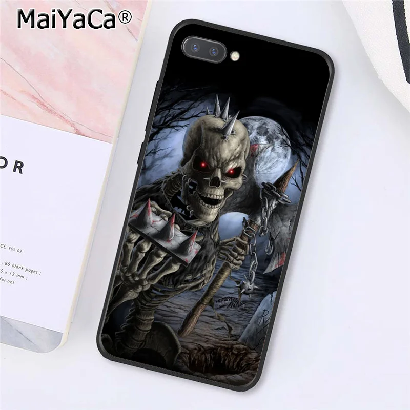 MaiYaCa Grim Reaper Череп Скелет Капа чехол для телефона huawei Honor 8X9 10 20 Lite Honor 7A 7C Honor10i View 20