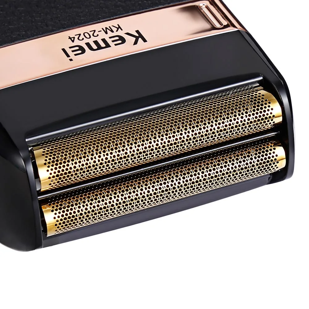 Бритва Kemei с двумя лезвиями для мужчин зарядка от USB водонепроницаемый триммер