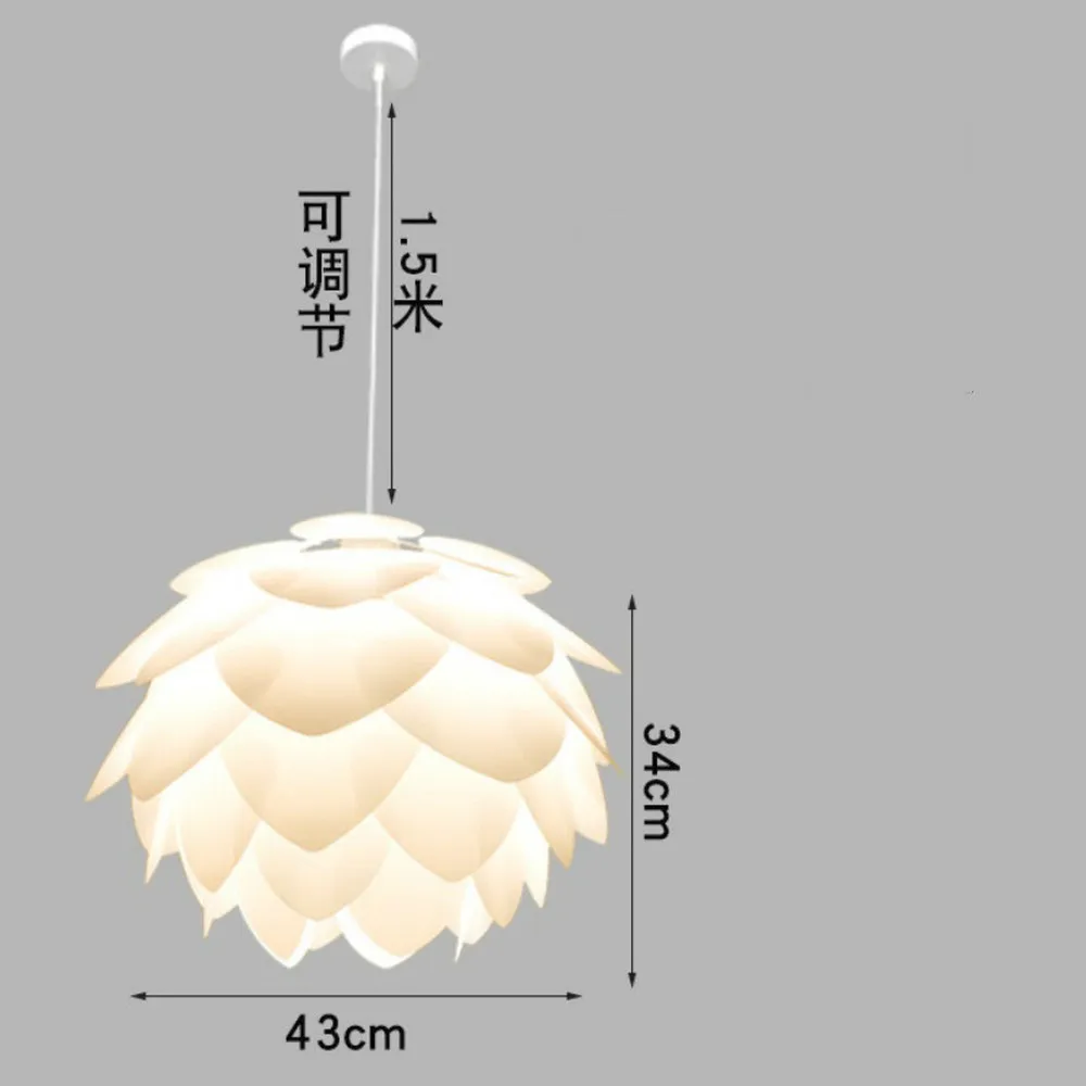 

Modern Pinecone Chandeliers Simple Nordic Decorative Lights Creative Living Room Bedroom Lamps Dinning Room Lights in Denmark AC
