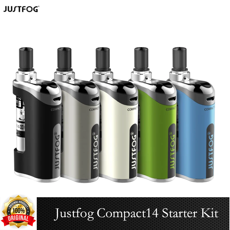 Оригинальные электронные сигареты Justfog Compact 14 бокс мод вейп вапорайзер 1500 мАч с