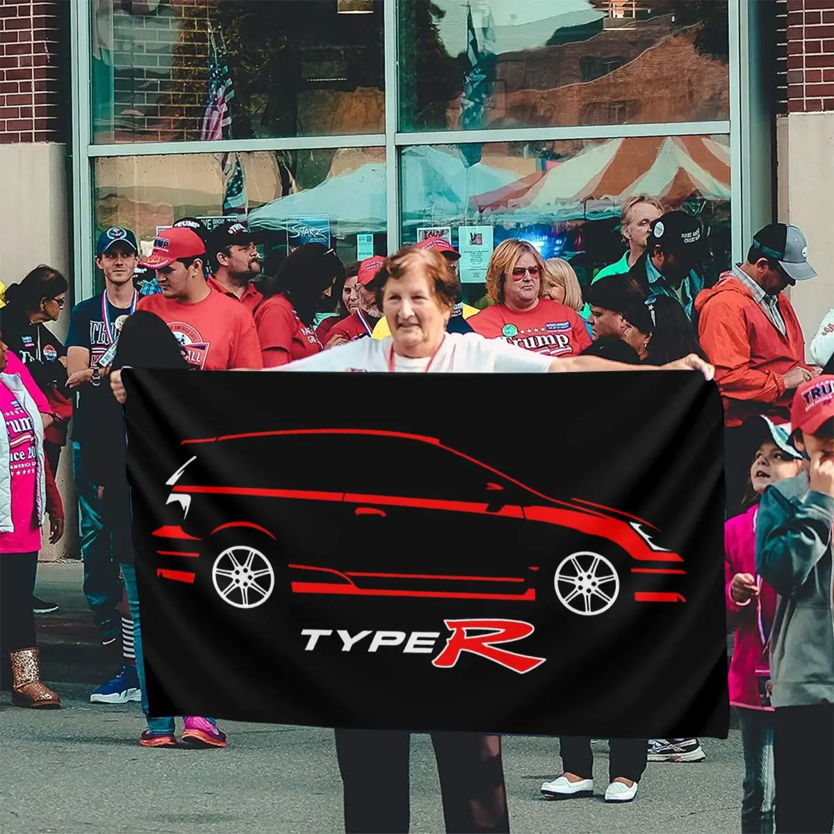 Классический мужской автомобиль Honda Civic Type R с принтом различные подарки