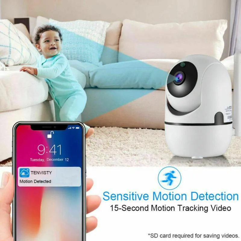 QZT Indoor IP Camera WIFI 1080P Mini CCTV Security Video Surveillance Wireless Baby Monitor YCC365 Dog Pet | Безопасность и защита