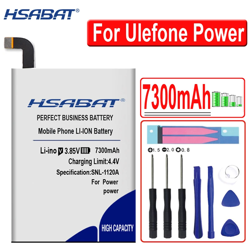 HSABAT 7300 мАч Лидирующий бренд батареи для Ulefone Gemini Pro T1 для Ulefone power батареи для Ulefone power 3 Batteri