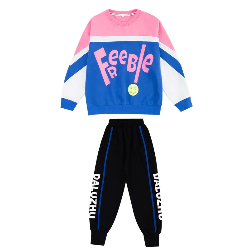 

Kid Cool Hip Hop Clothing Sweatshirt Graphic Tee Oversized Shirt Top Streetwear Jogger Pants for Girl Boy Dance Costume Clothes