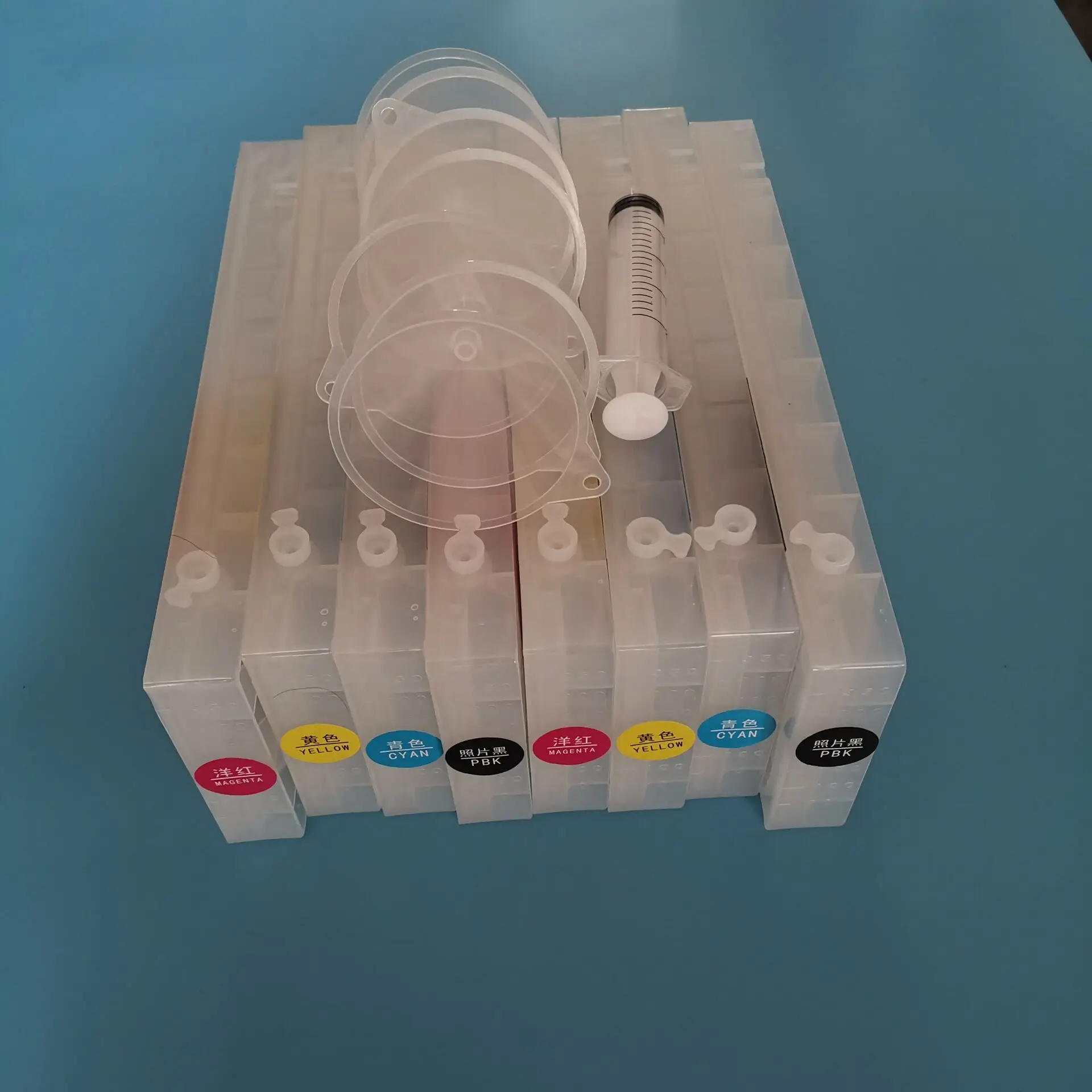 

refillable cartridge with T6121-T6124 resettable chip for epson stylus 7400 9400 printer