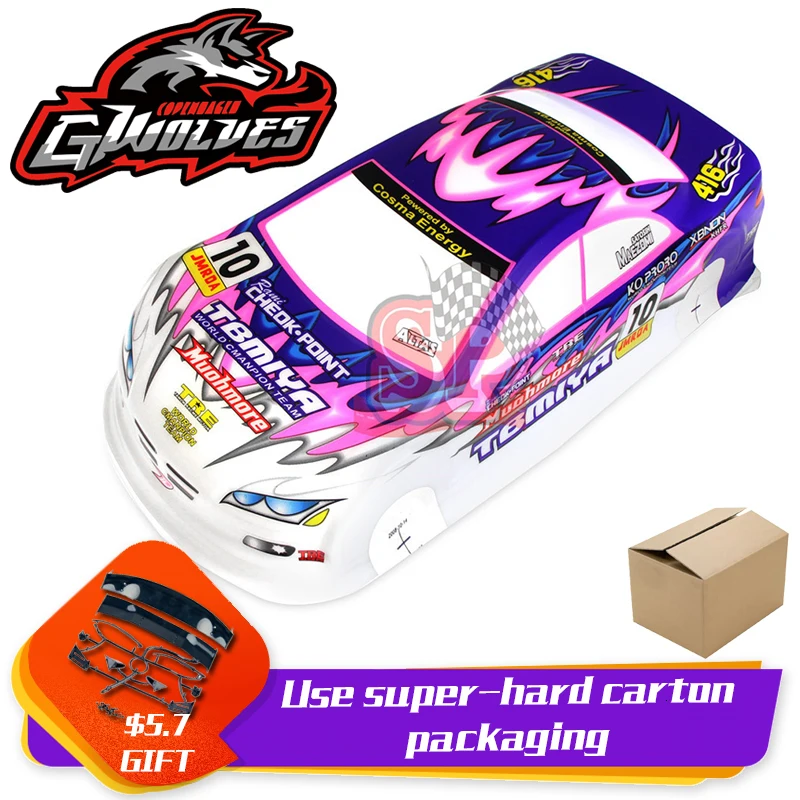 37 видов 1/10 RC автомобиль 195/190 мм ПВХ Окрашенный корпус с хвостом для 1:10 RC хобби гоночный Дрифт автомобиль hsp yokomo hpi ZD TAMIYA