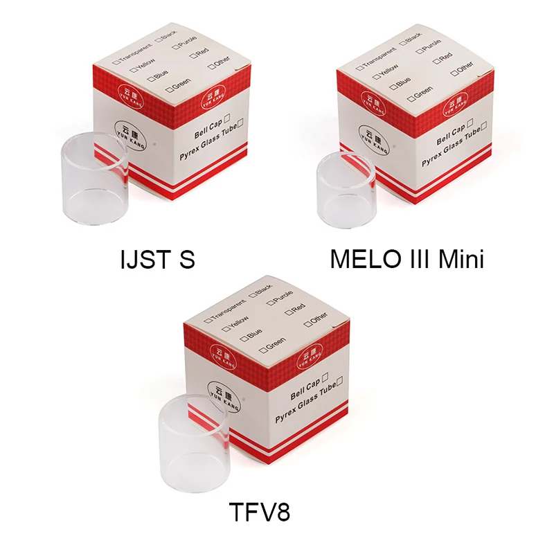 10 шт. запасная стеклянная трубка Yunkang Pyrex для мини стеклянной трубки MELO3 Melo