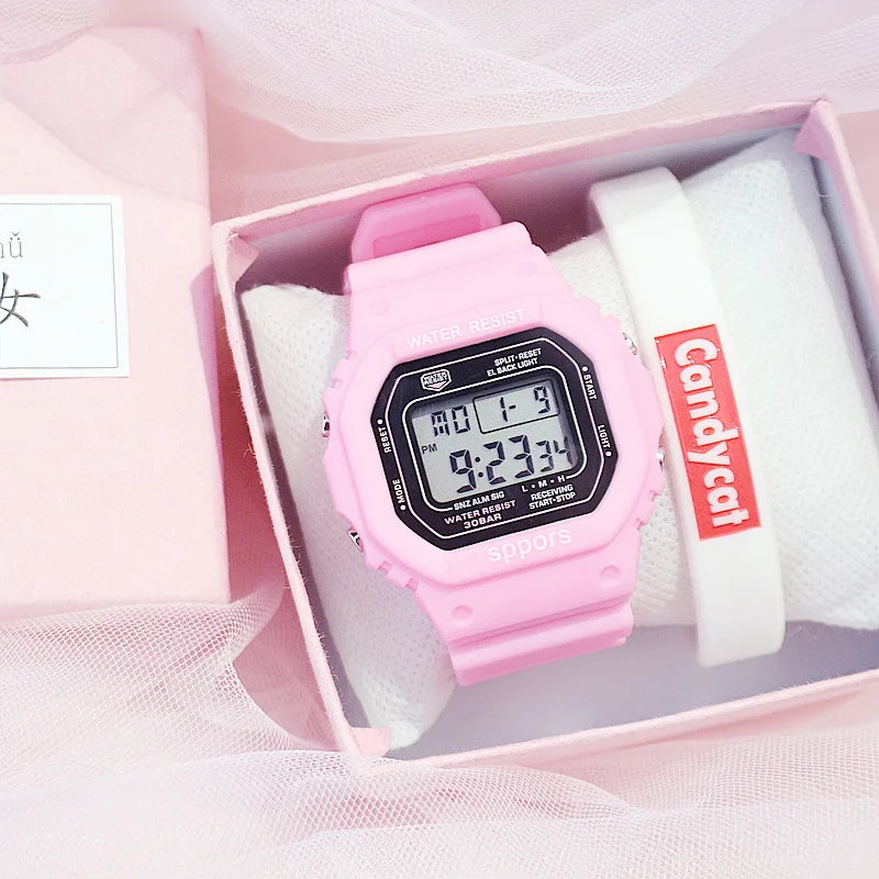 Женские часы спортивные для девочек простые модные детские студенческие