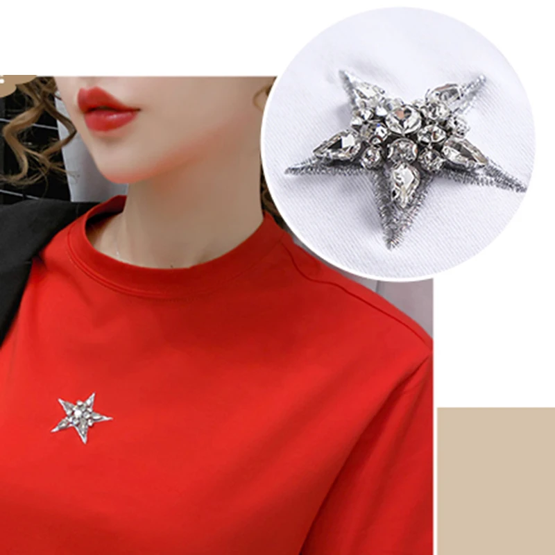 

LJSXLS 2021 Diamonds Short Sleeve Womens T-shirt Green O-Neck Tshirt Solid Slim All-match Top Women Cotton Summer Clothes Female