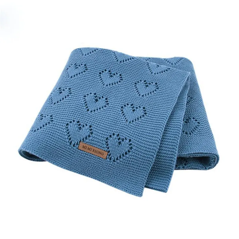 Хлопковое плотное детское одеяло для новорожденных размер 80*100 см муслиновое