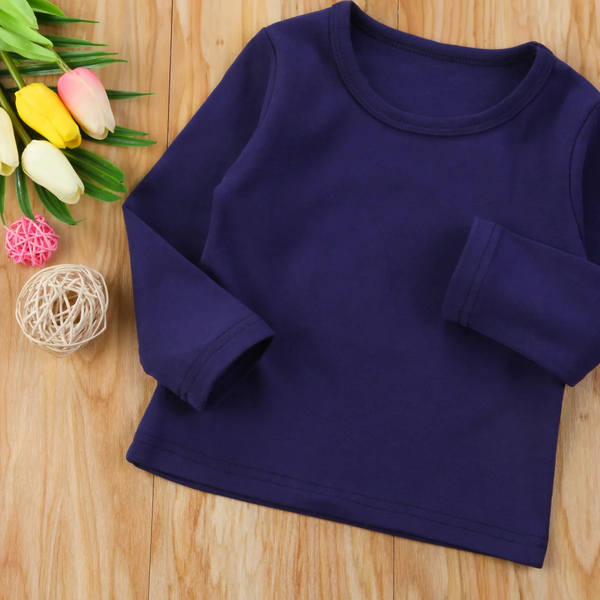 Pudcoco Brand Autumn Winter Solid Cotton T Shirt Baby Boys Girls Clothes Toddler Newborn Kids Long Sleeve Underwear Fee Shipping | Детская
