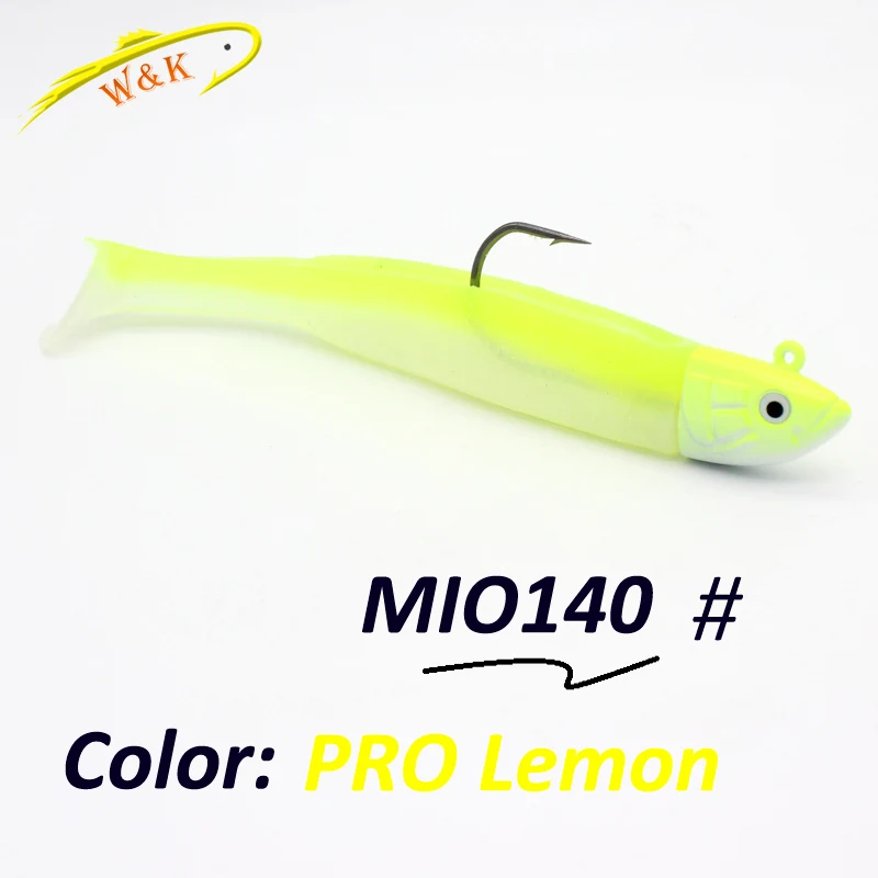 Lemon 140 28 г Джиги с 12 см набор мягкой приманки в 45 г 14 см плавающие приманки для walleye бас лодка рыболовные приманки и весло Мягкая приманка с хвостом комплект Shad - Цвет: Lemon 140