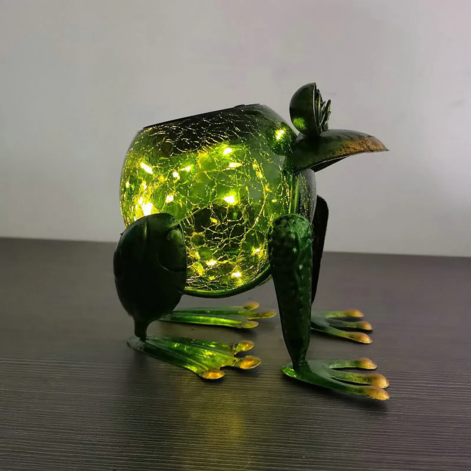 Солнечный пейзаж светильник лягушка украшения Настольный фонарь садовый стол