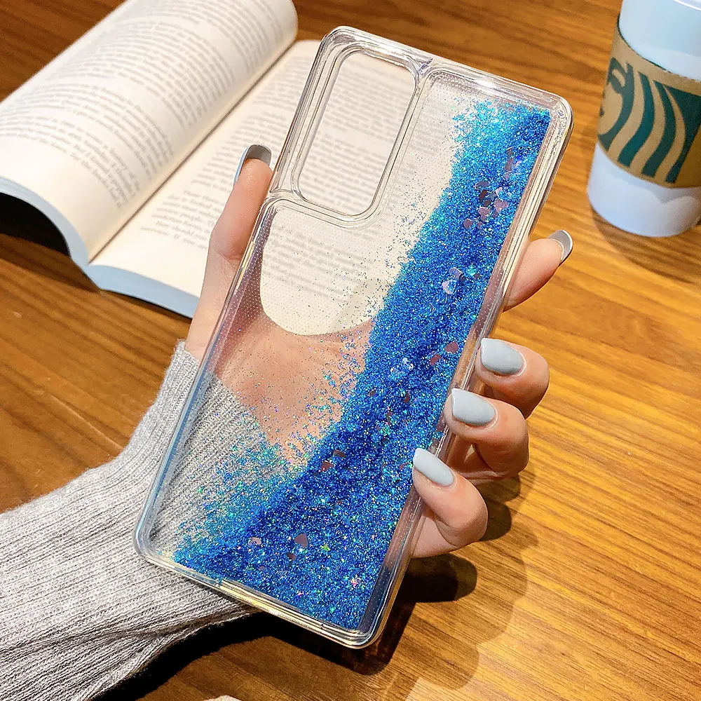Жидкий зыбучий песок чехол для Huawei P40 Lite P30 P20 Mate 30 20X10 Pro P8 P9 2017 Чехлы Nova 5T 7i 3i 7 SE